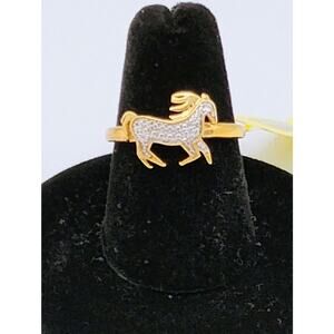 D'Joy 925 Horse Ring Size 7